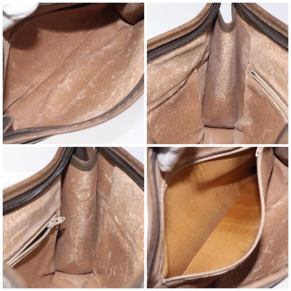 GUCCI GG Plus Supreme Clutch Bag PVC Leather Beige Auth bs25739 - Picture 15 of 16